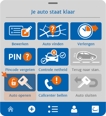 wagen openen