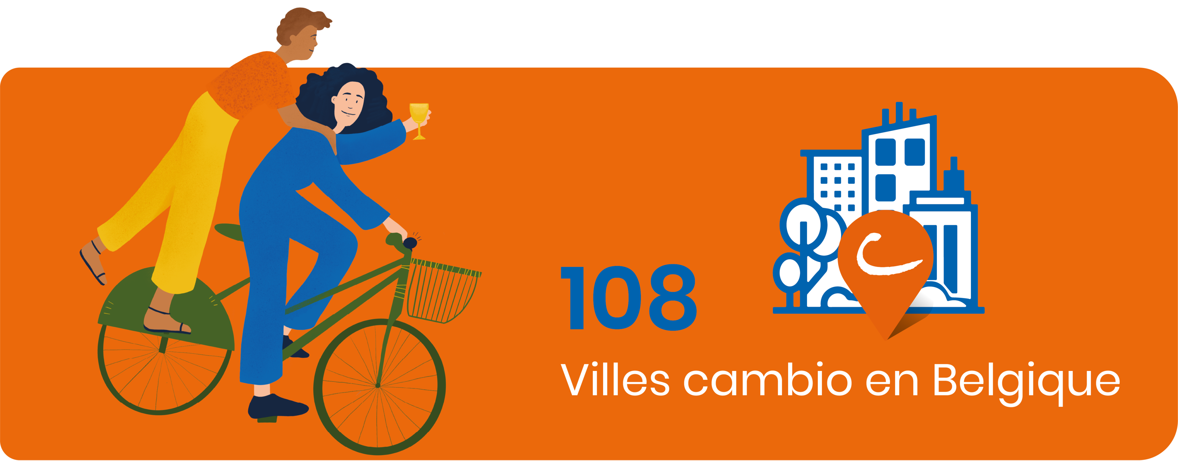 108 villes en Belgique