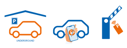 Wagen kan niet worden geopend met de app + (ondergrondse) parking + wagen met parkeerbadge – geen parkeerticket nemen no vcs+underground+parkeerbadge